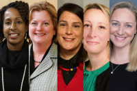 Headshots of faculty named fellows of the AAN in 2021
